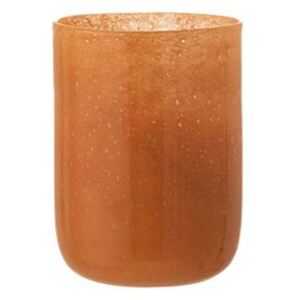 Váza oranžová sklenená 4ks set RUSTY JUNGLE