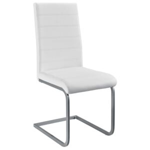 Eshopist Konzolová stolička Vegas sada 4 kusov zo syntetickej kože v bielej farbe