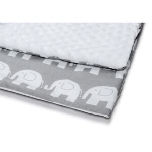 DR Detská deka minky so vzorom sloníka