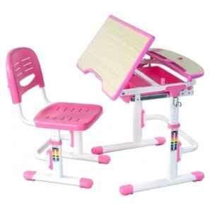 FUNDESK Rastúci stôl SORRISO + stolička Farba: Ružová