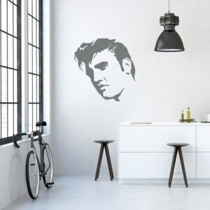 GLIX Elvis - samolepka na stenu Šedá 75 x 75 cm