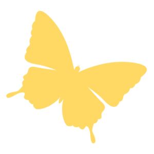Nálepka na stenu pre deti Žltý motýlik 10x10cm NK4242A_1HP