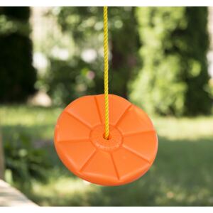 KIK Detská plastová hojdačka disk 28 cm - oranžová, KX7509
