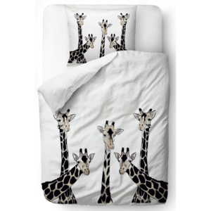 Home posteľné obliečky na jednolôžko Butter Kings Friendly Giraffes 140x200cm