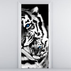 Fototapeta na dvere - Tygri (95x205cm)
