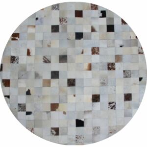 Kožený koberec TYP 10 (hovädzia koža + vzor patchwork). Vlastná spoľahlivá doprava až k Vám domov