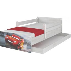 SKLADOM: Detská posteľ MAX sa zásuvkou Disney - AUTA 3 160x80 cm