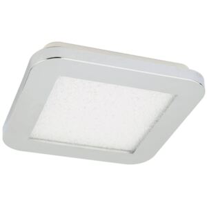 LED panel do kúpeľne NAPOLEONE, 17x17cm, teplá biela, metalická biela