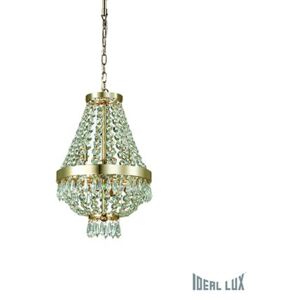 Závesné svietidlo - luster Ideal lux CAESAR 114712 - transparentný / zlatá