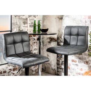 Barová stolička Modena vintage šedá