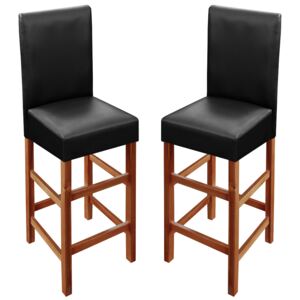 Barová stolička z agátového dreva - 2ks