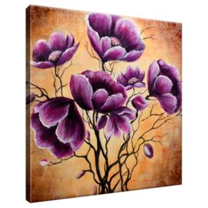 Obraz na plátne Rastúce fialové kvety 30x30cm 1506A_1AI