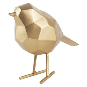 PRESENT TIME 2 ks Malá dizajnová zlatá soška Statue Bird