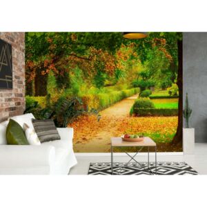 GLIX Fototapeta - Autumn Garden Vliesová tapeta - 416x290 cm