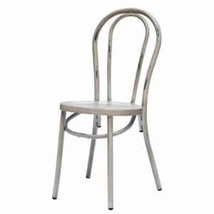 RETRO kovová stolička s trendovým dizajnom