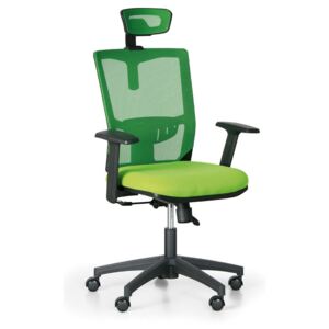 B2B Partner Kancelárska stolička UNO, zelená/čierna + Záruka 7 rokov