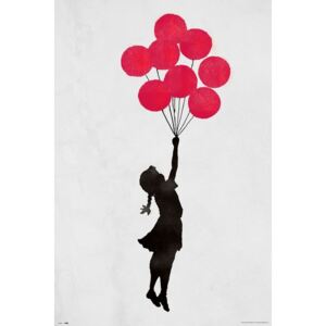 Plagát, Obraz - Banksy - Floating Girl, (61 x 91,5 cm)