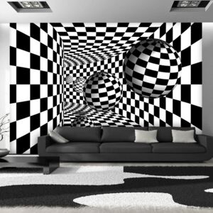 Fototapeta Bimago - Black & White Corridor + lepidlo zadarmo 350x245 cm