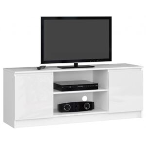 Avord TV stolík Beron 140 cm biely lesk
