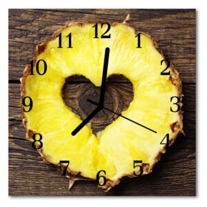Nástenné sklenené hodiny ananás