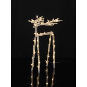 Svietiaca LED dekorácia Best Season Icy Deer, 30 cm