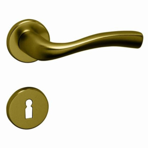 Dverové kovanie MP Arch-R (F4) - WC kľučka-kľučka s WC sadou/F4/MP4 (hliník bronz)