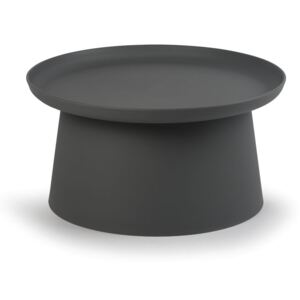 Plastový kávový stolík FUNGO priemer 700 mm, sivý