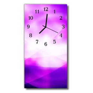 Sklenené hodiny vertikálne Umenie Abstrakcia fialových línií
