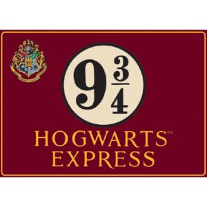 Plechová ceduľa Harry Potter - Hogwarts Express, (42 x 30 cm)