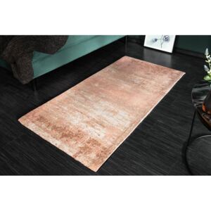 IIG - Vintage bavlnený koberec MODERN ART 140 x 70 cm béžovo ružový
