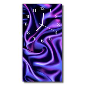 Sklenené hodiny vertikálne Zamatová plátna fialová