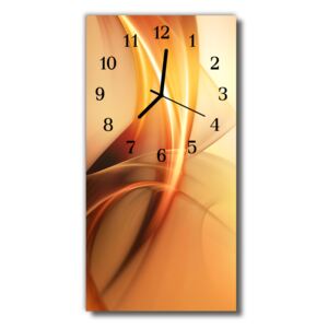 Nástenné hodiny vertikálne Abstraktné oranžová grafika