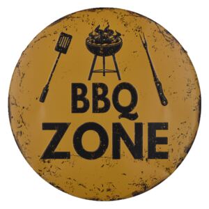 Ceduľa BBQ Zone 30cm x 30cm Plechová tabuľa