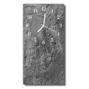 Nástenné hodiny vertikálne Betónová sivá stena