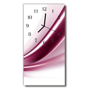 Nástenné hodiny vertikálne Umelecká abstrakcie ružová grafika