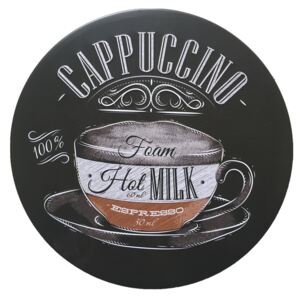 Ceduľa Cappuccino 30cm x 30cm Plechová tabuľa