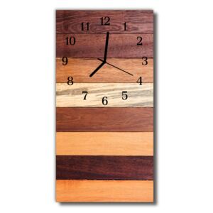 Nástenné hodiny vertikálne Umelo hnedé drevo