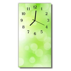 Sklenené hodiny vertikálne zelené svetlo