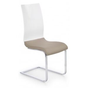 Jedálenská stolička K198 biela, béžová