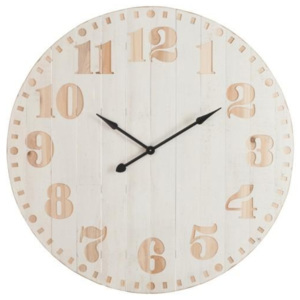 Dřevené nástenné hodiny Numb - Ø 114*6 cm