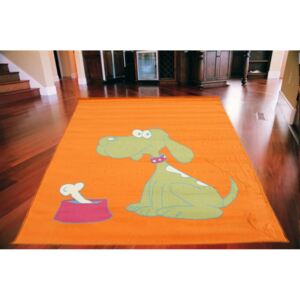 Detský kusový koberec PP Hafko oranžový, Velikosti 140x200cm