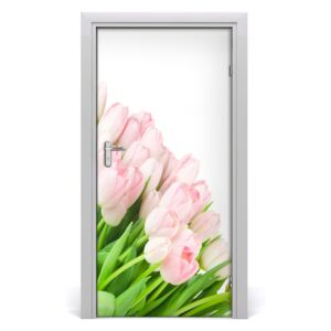 Fototapeta na dvere ružové tulipány