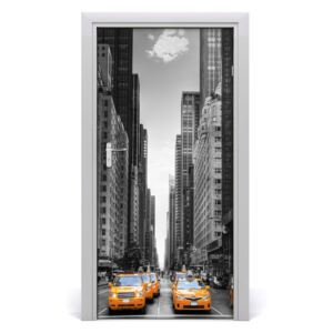 Fototapeta samolepiace dvere taxi New York
