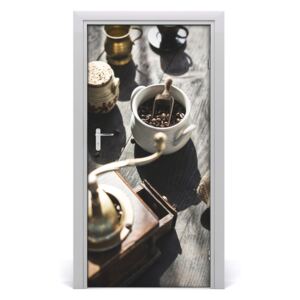 Fototapeta samolepiace na dvere mlynček na kávu