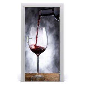 Fototapeta na dvere samolepiace červené víno