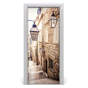 Fototapeta samolepiace dvere ulice staré mesto