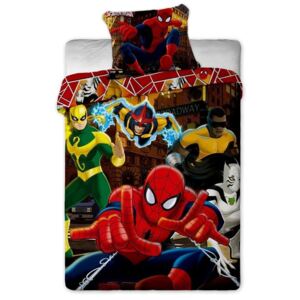 Jerry Fabrics Detské návliečky SPIDERMAN HERO, Hladká bavlna, 1x70x90/1x140x200cm, Novinka