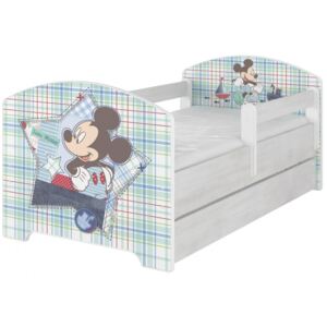 MAXMAX Detská posteľ Disney - MICKEY MOUSE 140x70 cm