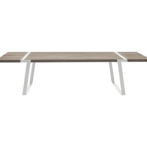 Jedálenský stôl Annie 290 - 410 cm / biela