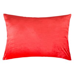 XPOSE® Mikroplyšová obliečka na vankúš - červená 50x70 cm